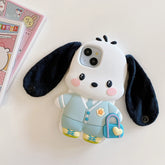 3D Cartoon Dog Silicone Phone Case